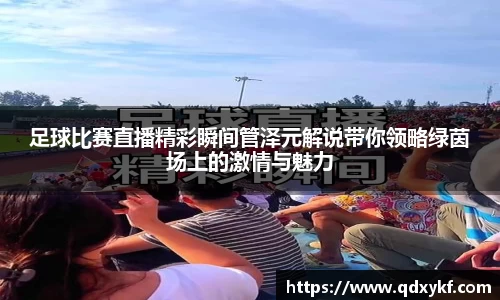 足球比赛直播精彩瞬间管泽元解说带你领略绿茵场上的激情与魅力