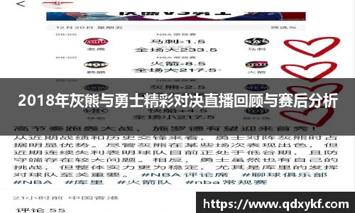 2018年灰熊与勇士精彩对决直播回顾与赛后分析