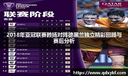 2018年亚冠联赛赖扬对阵德黑兰独立精彩回顾与赛后分析